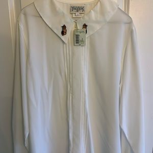 Vintage NWT Kitten Collar Dress Shirt